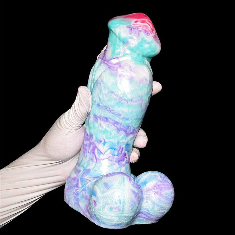 7.48‘’ Colorful Soft Mushroom Head Silicone Artificial Dildo-IntimiLife