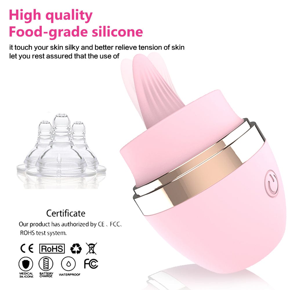 intimilife - Licking Tongue 10 Modes Egg Vibration Medical Silicone-IntimiLife