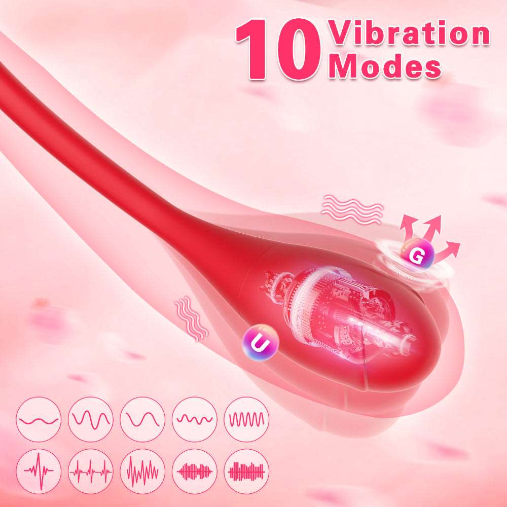 Compact palm-sized vibrator shown next to common items for scale