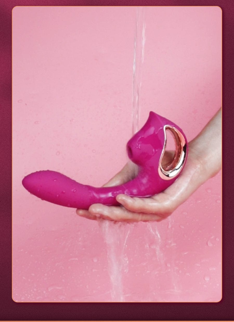 Close-up of body-safe silicone material and ergonomic design