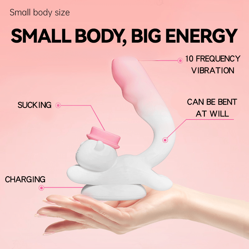 Cute Cat G-Spot and Clitoral Suction Stimulator-IntimiLife
