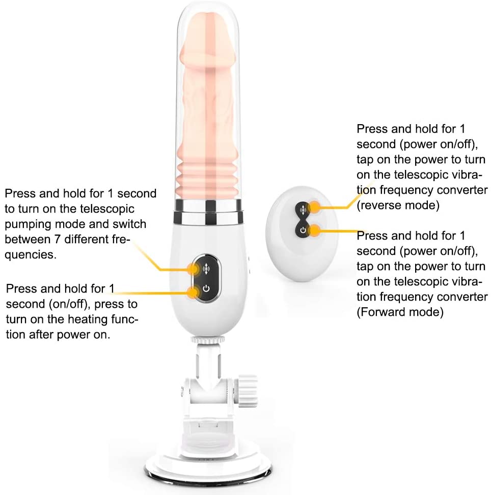 Close-up of soft silicone texture and telescopic vibration mechanism