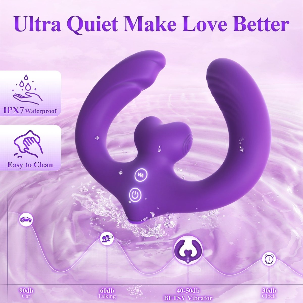 Remote control vibrator with wireless controller for hands-free operation