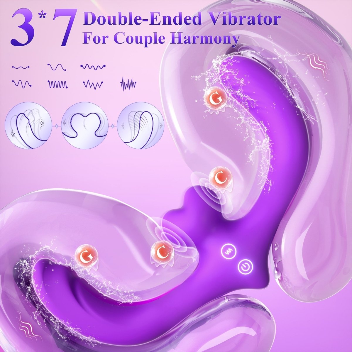 Remote control vibrator with wireless controller for hands-free operation