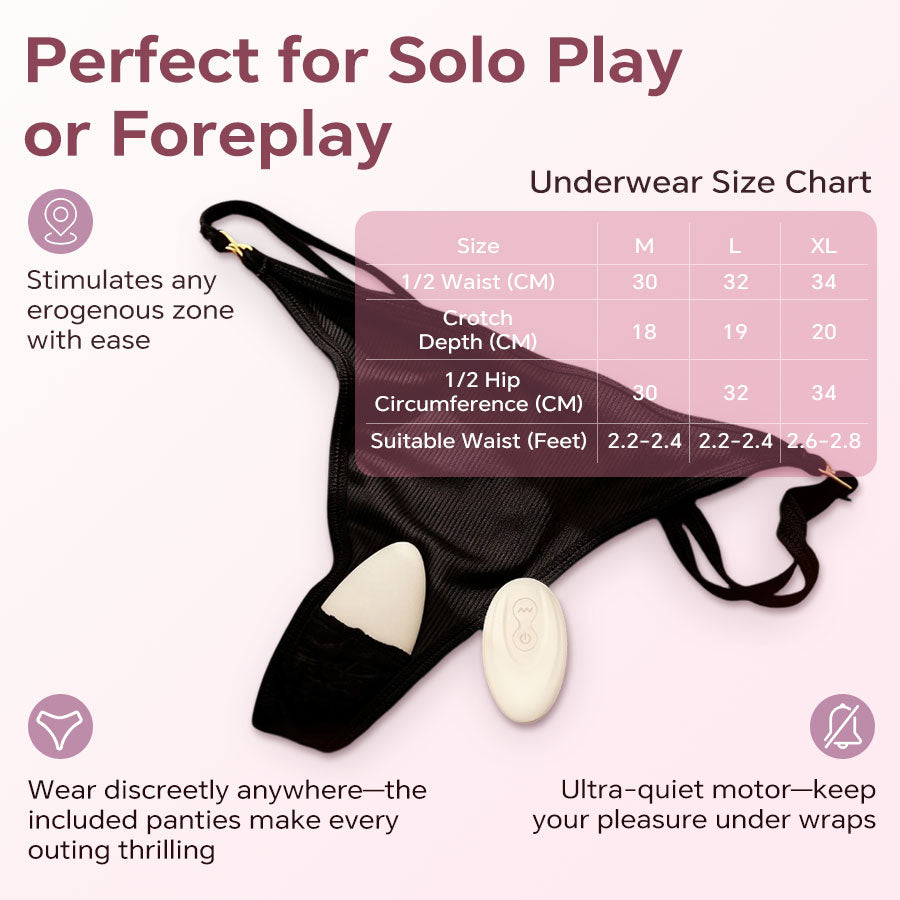 Pearlsvibe Nyline Remote Wearable Panty Massager for Women