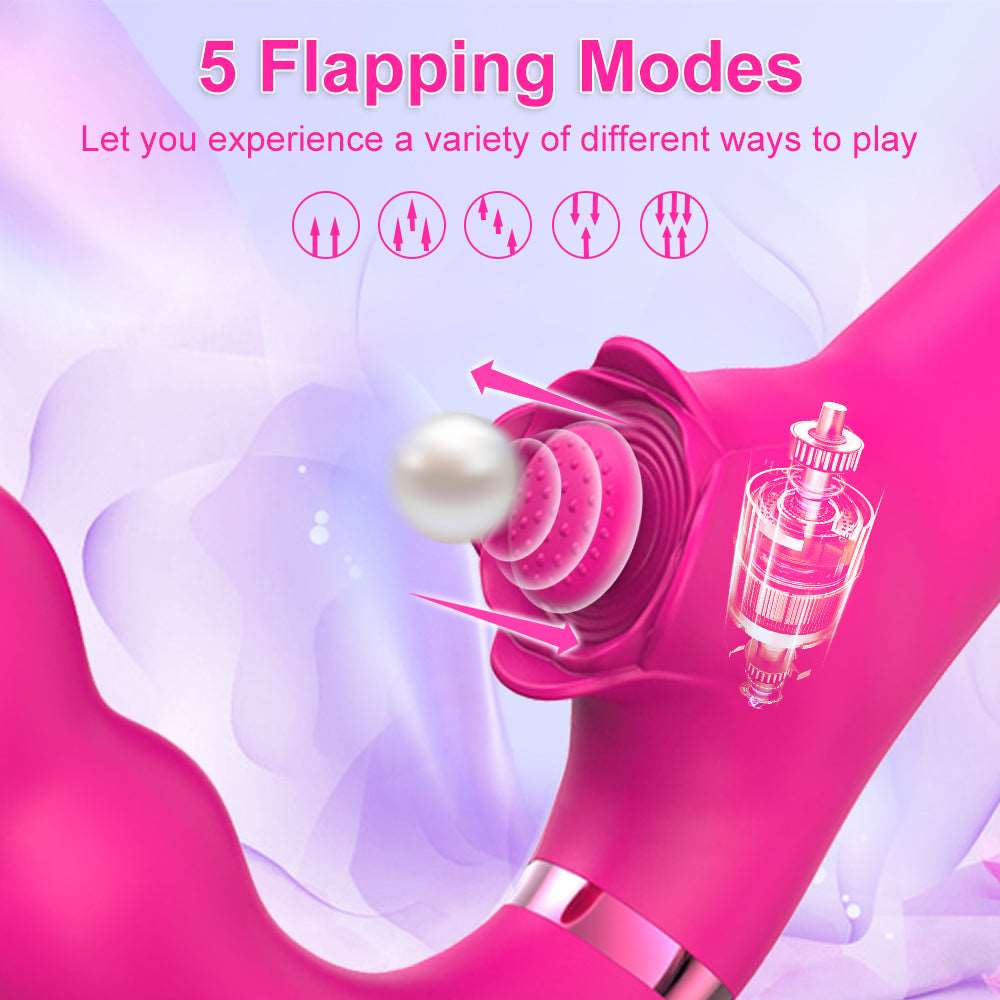 Vibrator in use demonstrating triple stimulation for G-spot, clitoris and anal areas