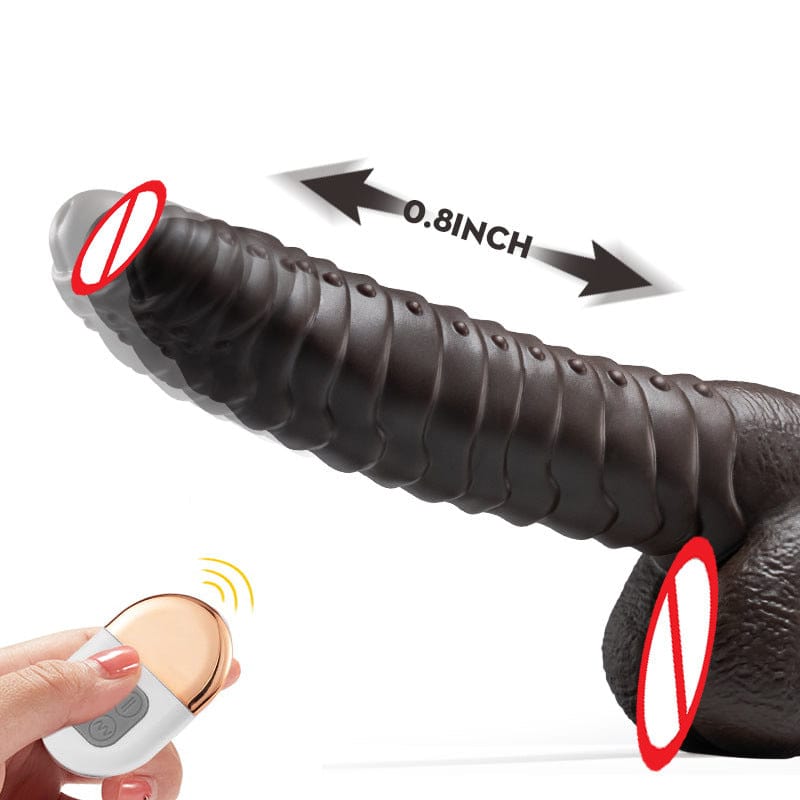 Product in use scenario showing telescopic motion and vibration features