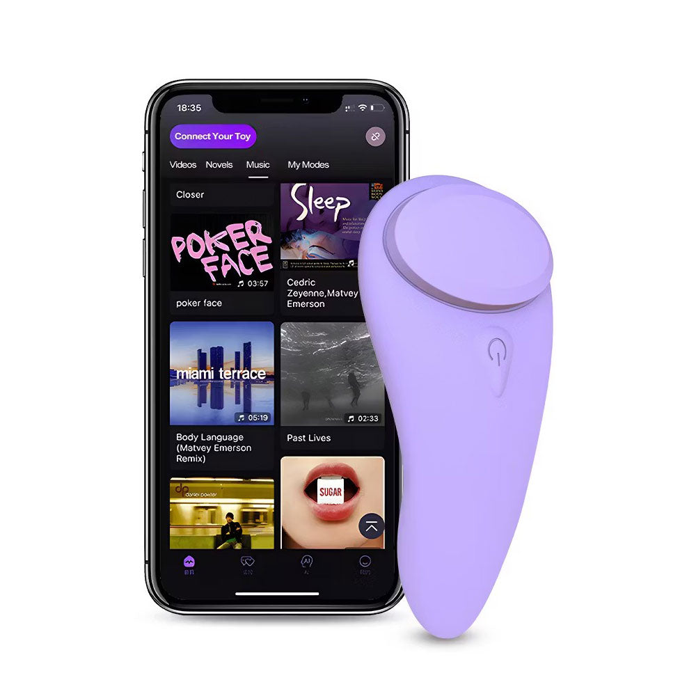 LIYA Magnetic Clip Panty Vibrator App Remote Control - app controlled wearable vibrator featuring app controlled, remote cont