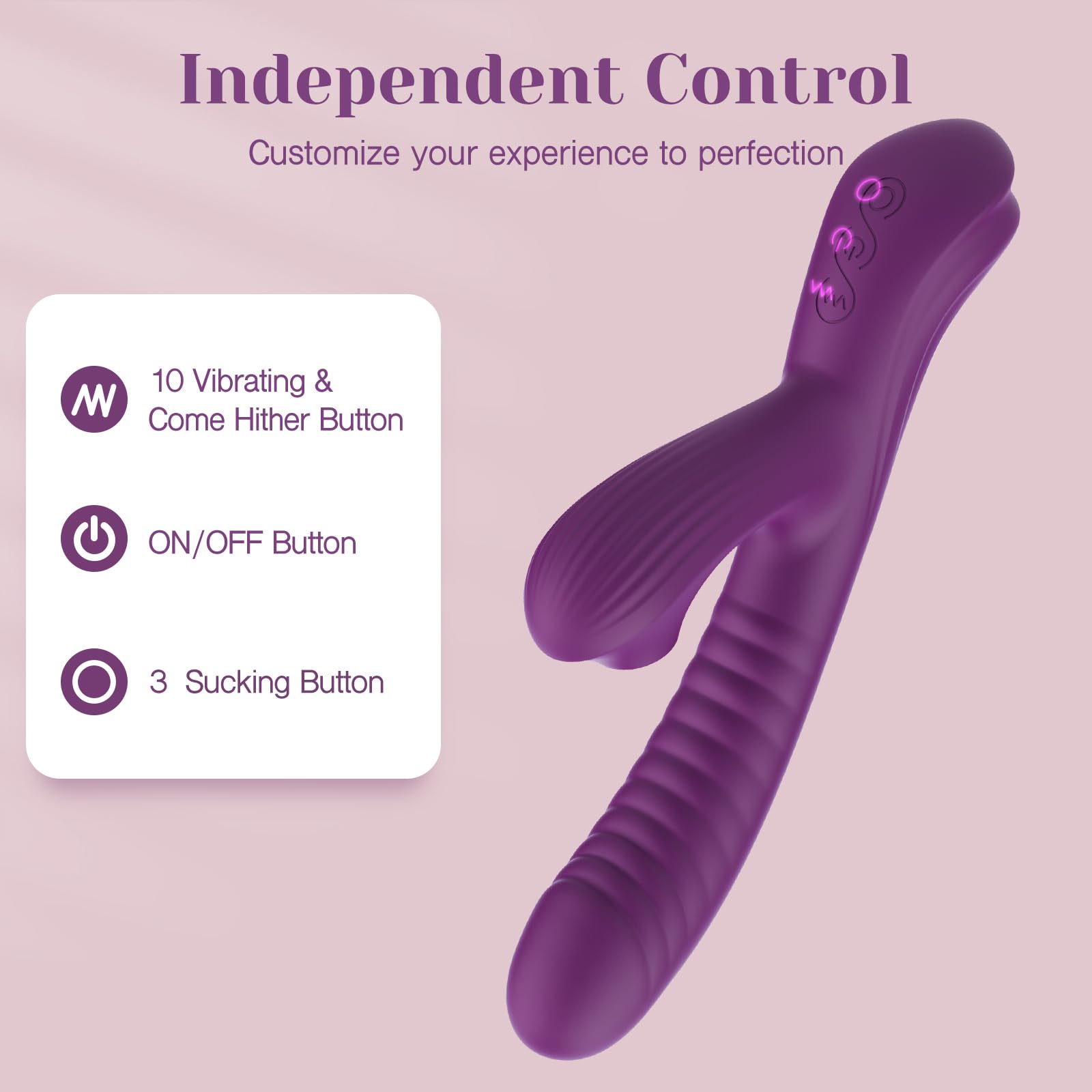 Duolure - Rabbit Massager with Suction & Come-Hither Motion