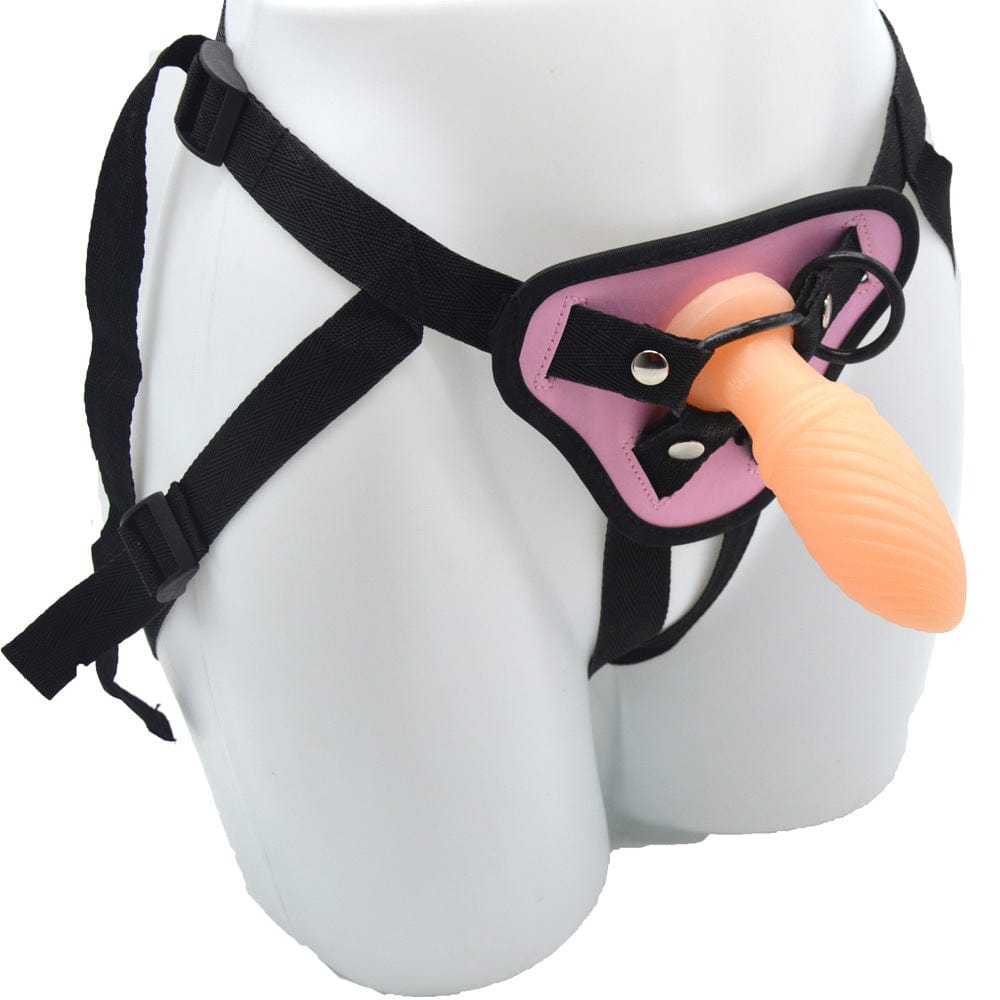 Side view demonstrating comfortable wearability and dual stimulation design