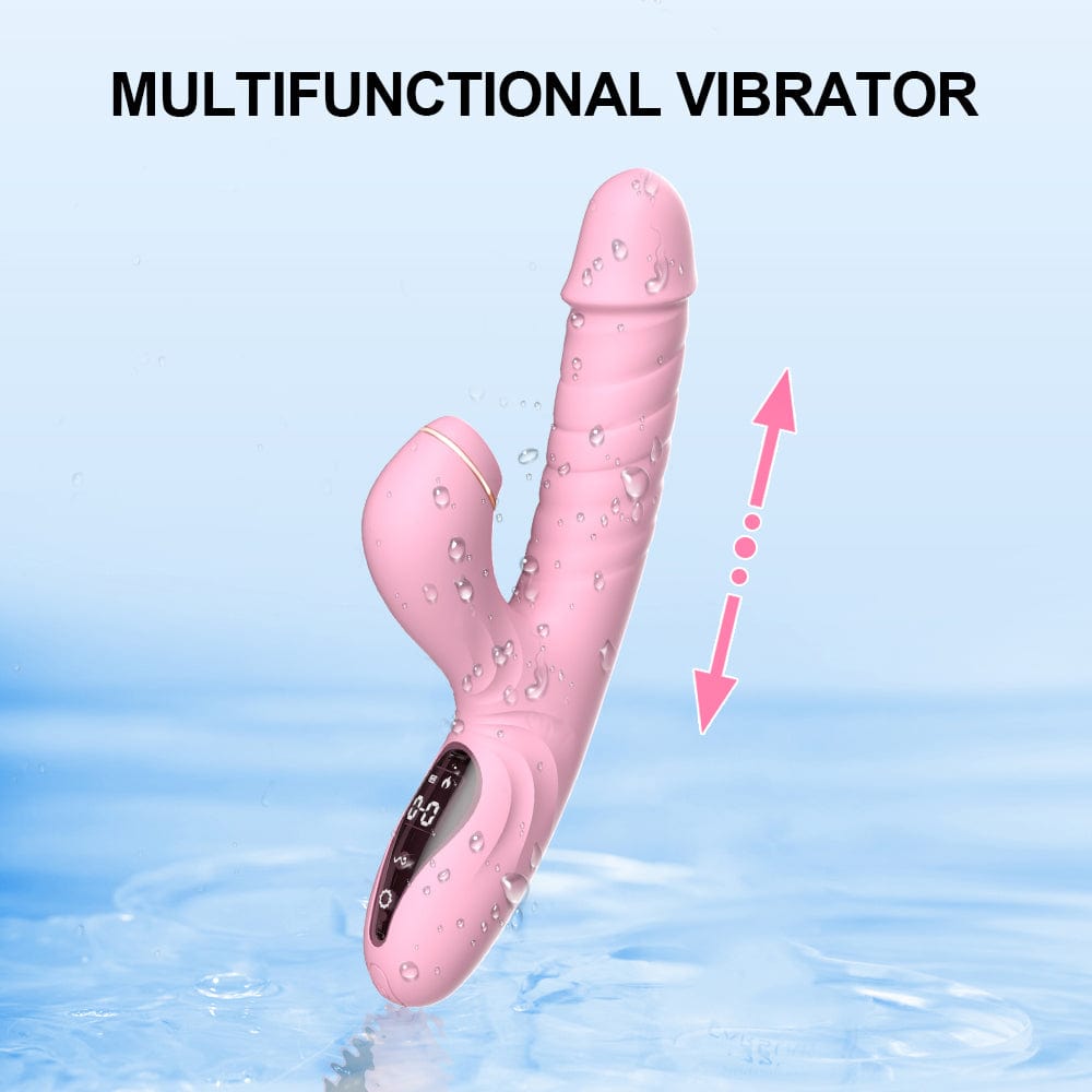Vibrator displaying 5 frequency settings and expansion patterns