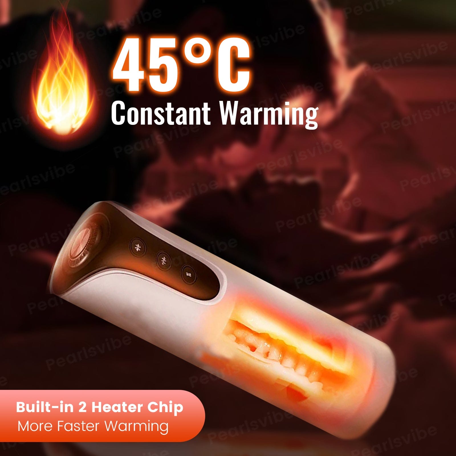 USB rechargeable male pleasure device with sleek design and controls