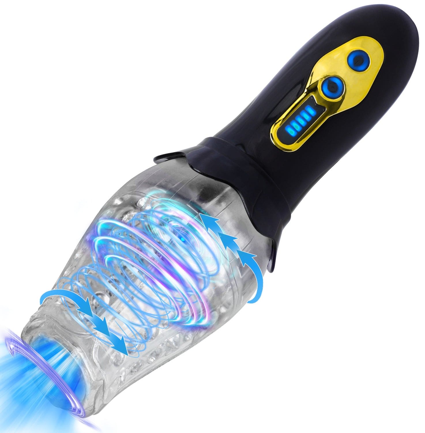 Product in use scenario showing ergonomic handheld design