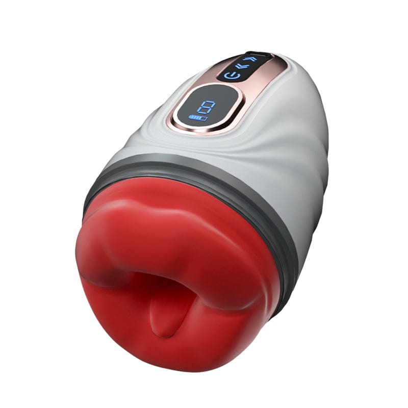 Mouth-Wrapped Penis Trainer Vibrator with Heating Rod-IntimiLife