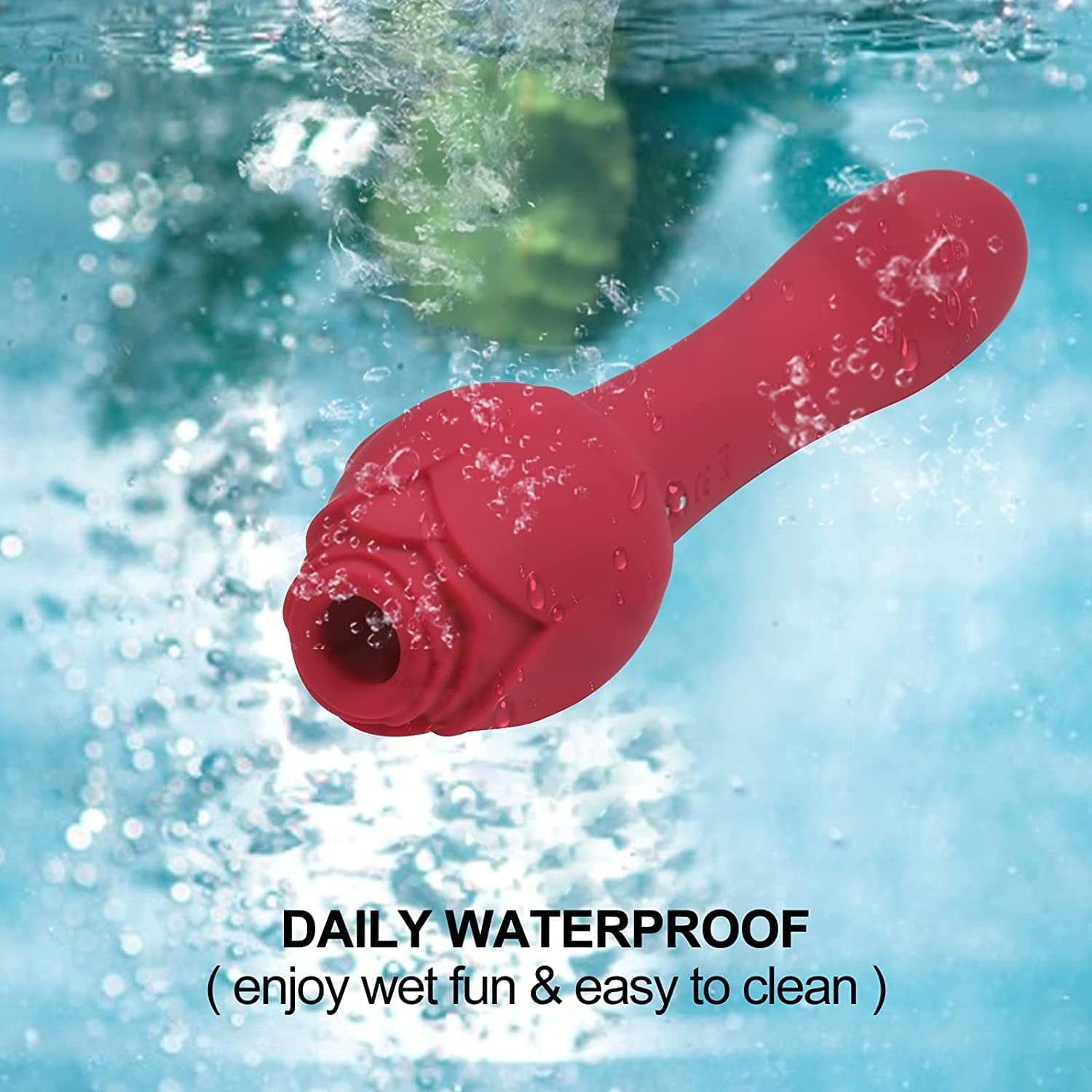 intimilife - Rose Sucking G Spot Vibrator Clit Sucker Nipple Toy-IntimiLife