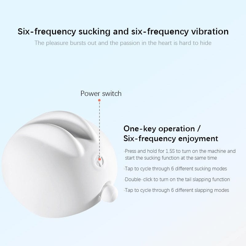 Rabbit Clitoral Suction Vibrator With Colorful Light Charging Base-IntimiLife