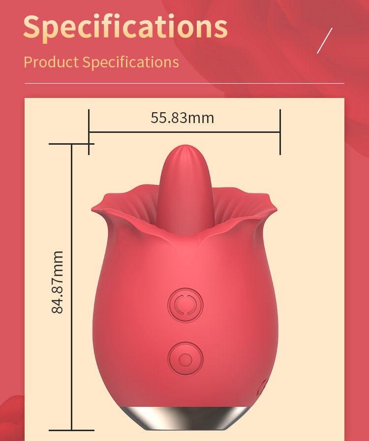 Compact and lightweight vibrator with 5 frequency modes for nipple and clit play