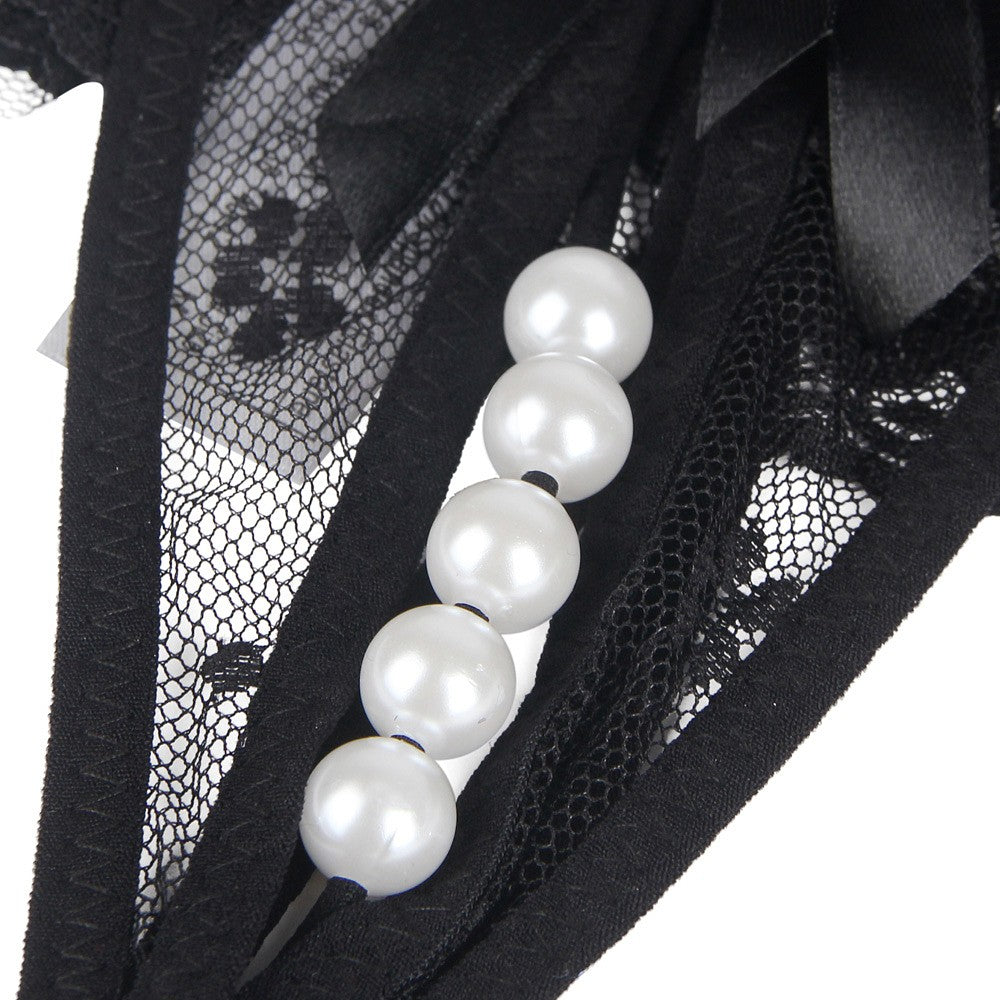 Lace and Pearl Panty Crotchless Pearl Panties product image 7