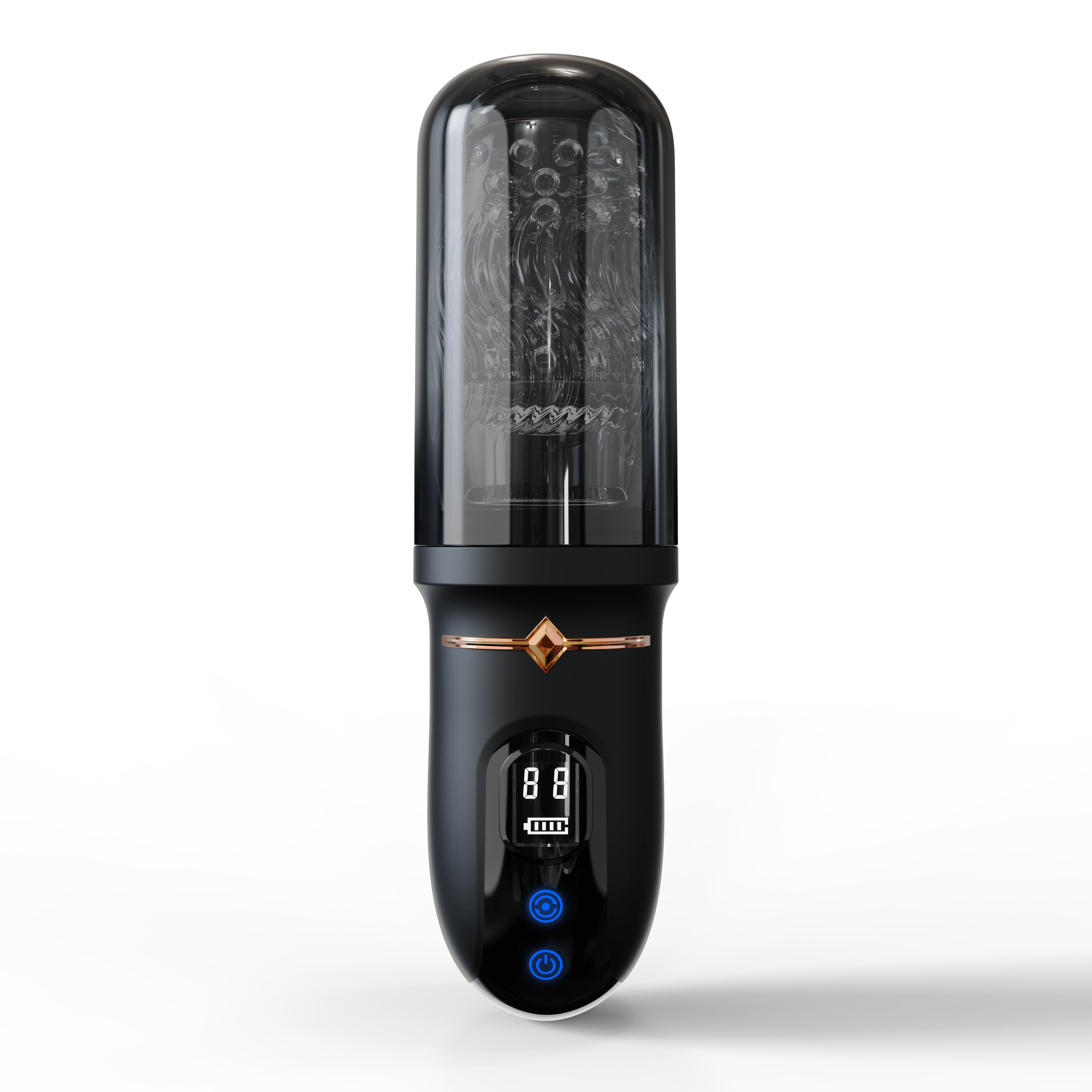 USB rechargeable male toy with discreet packaging and compact design