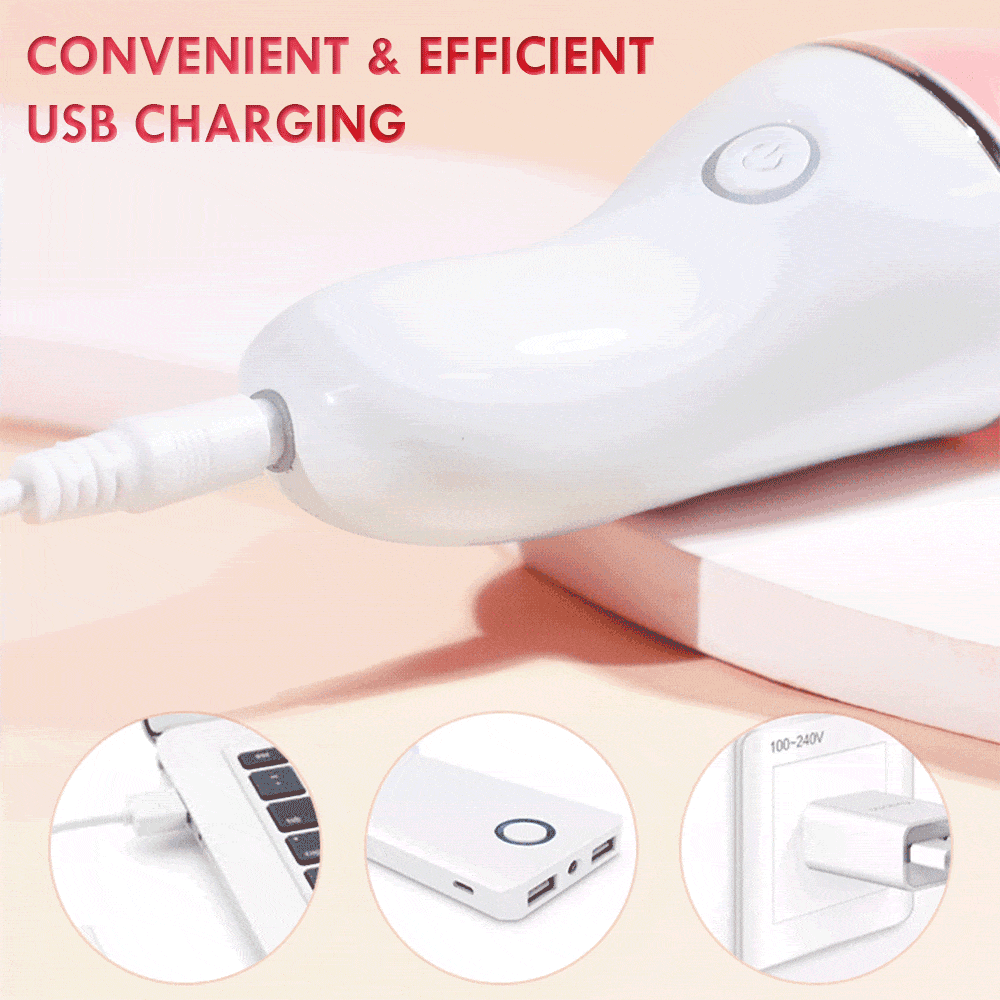 Vibrator displaying compact size and ergonomic shape in hand