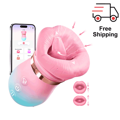 KissMaster - App-Controlled Tongue & Suction Massager - AnneToys