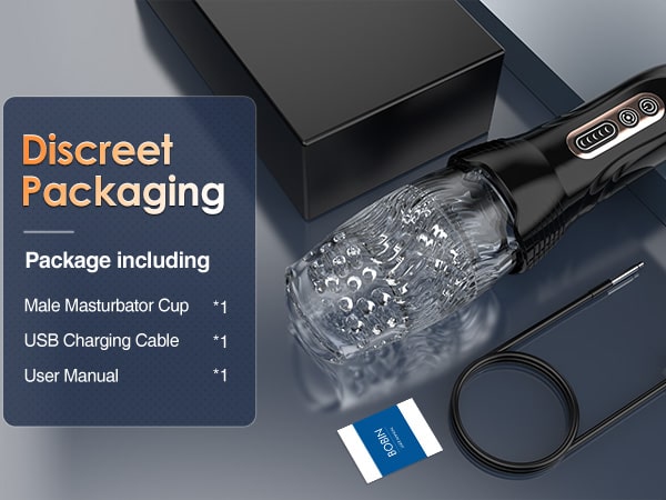 Thrusting & Rotating Male Masturbator with 10 Vibration Modes