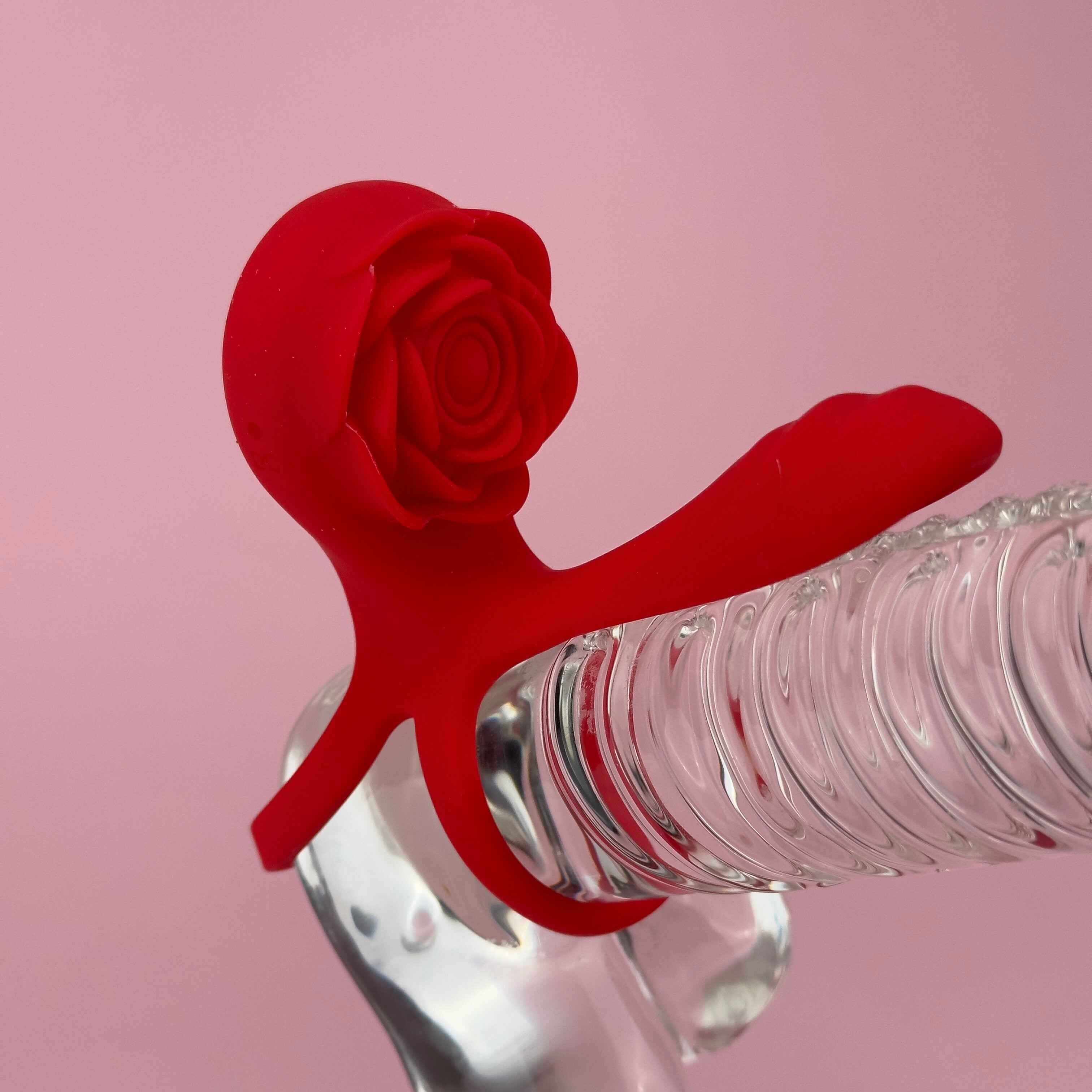 Connection Dual Romance Rose Vibrating Cock Ring