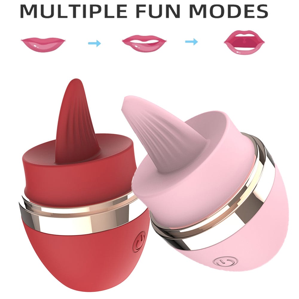 intimilife - Licking Tongue 10 Modes Egg Vibration Medical Silicone-IntimiLife