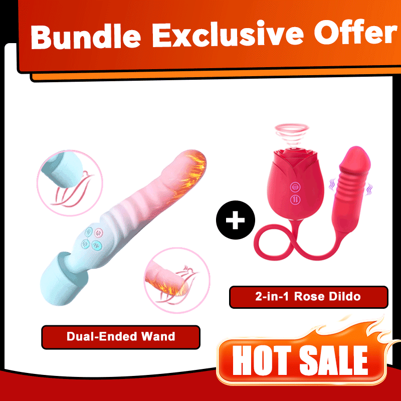 Aura Heated Dual-Ended Wand Massager Flexible Neck
