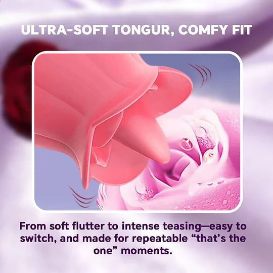 Best-Selling Rose Duo - Suction & Tongue-Style Massagers