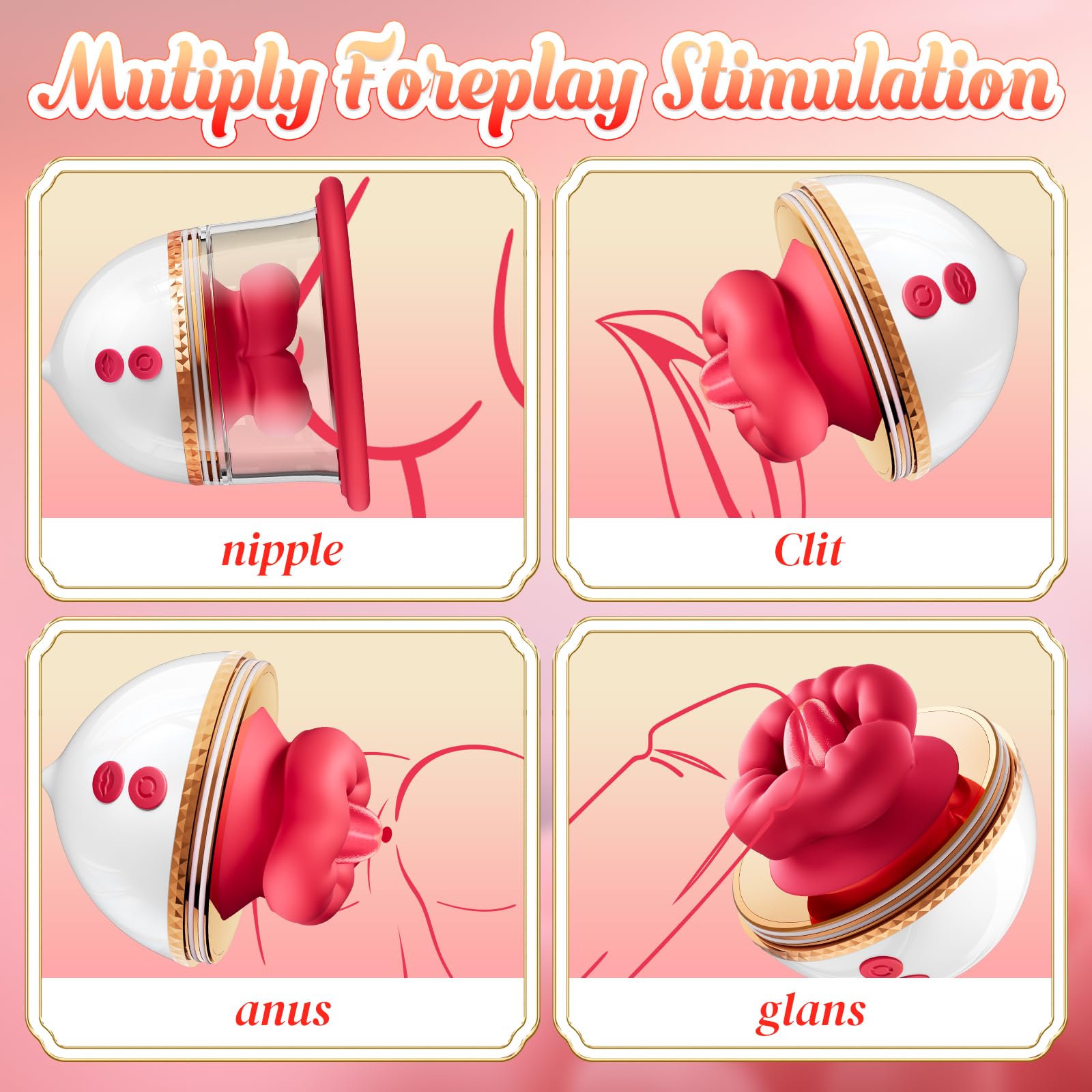 Noti - Tongue-Feel & Suction Massager for Chest & Rear