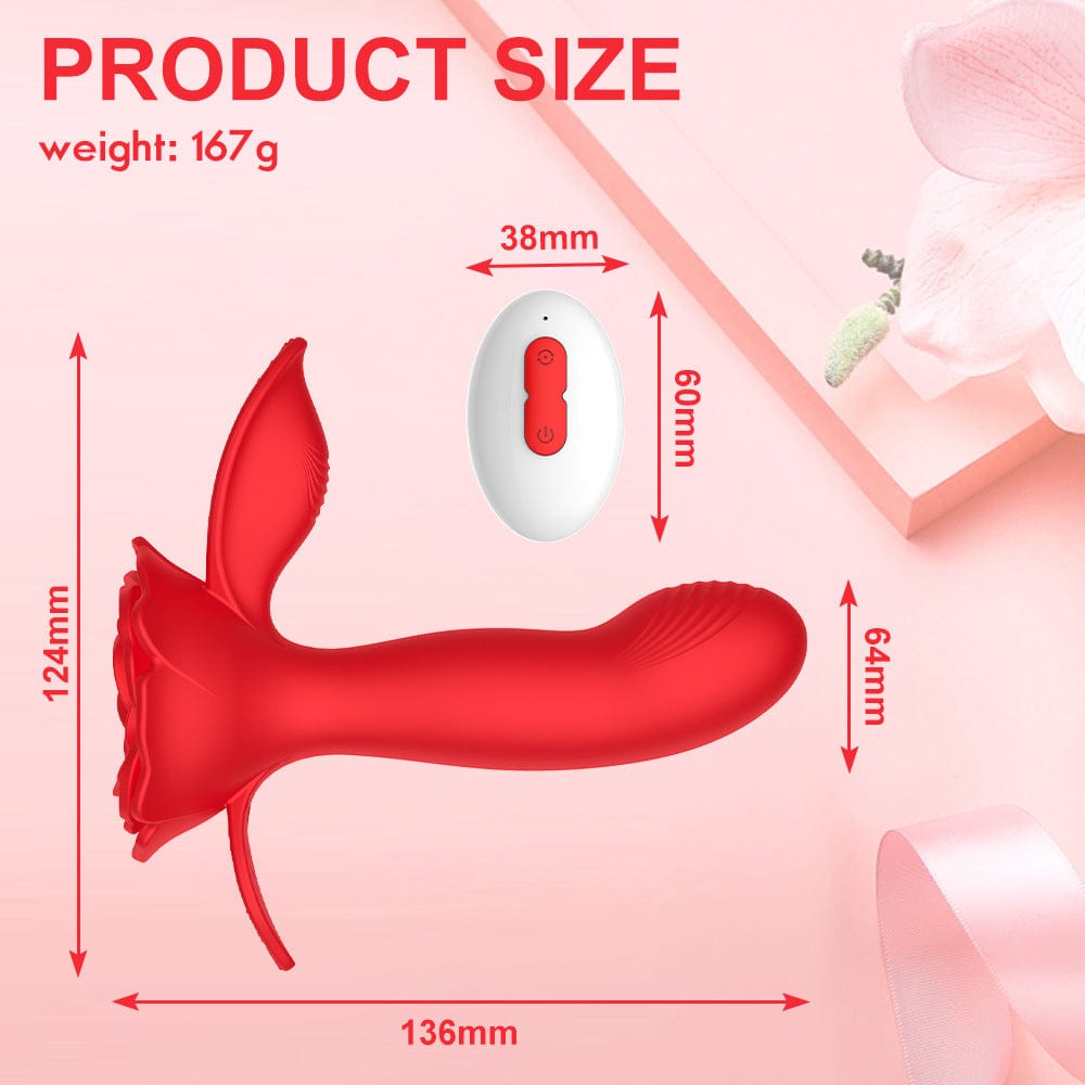 intimilife - Rose Wearable Double Stimulation G Spot Vibrator-IntimiLife