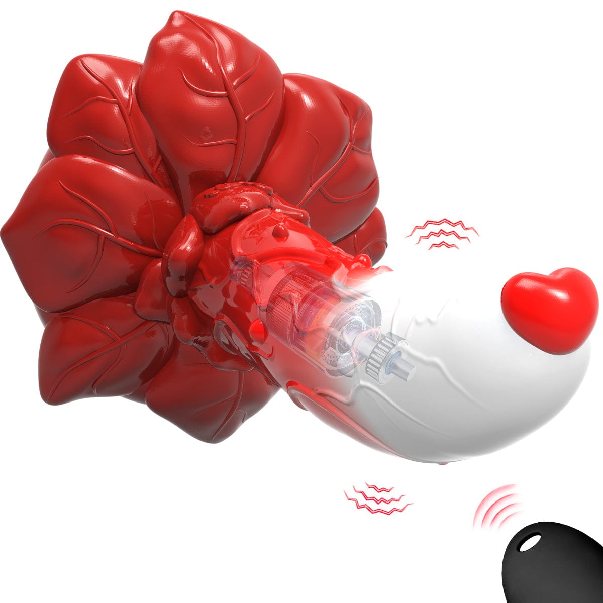 6.3‘’ AIMITEX Rose Silicone Dildo Anal Plug Alien Cute Penis-IntimiLife