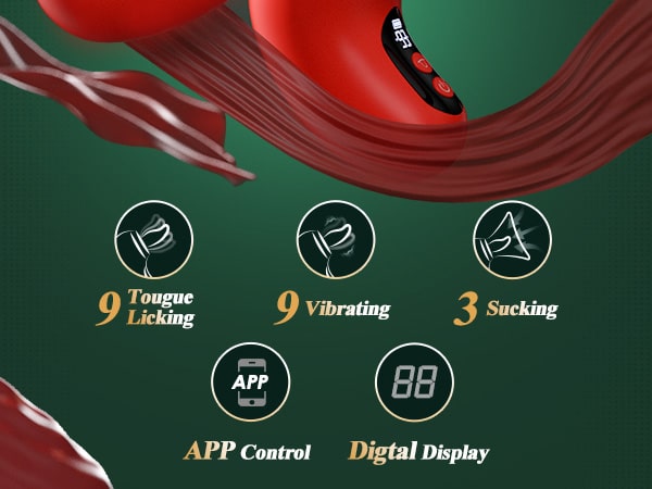 Sucking and Licking Clitoris Vibrator with App Control