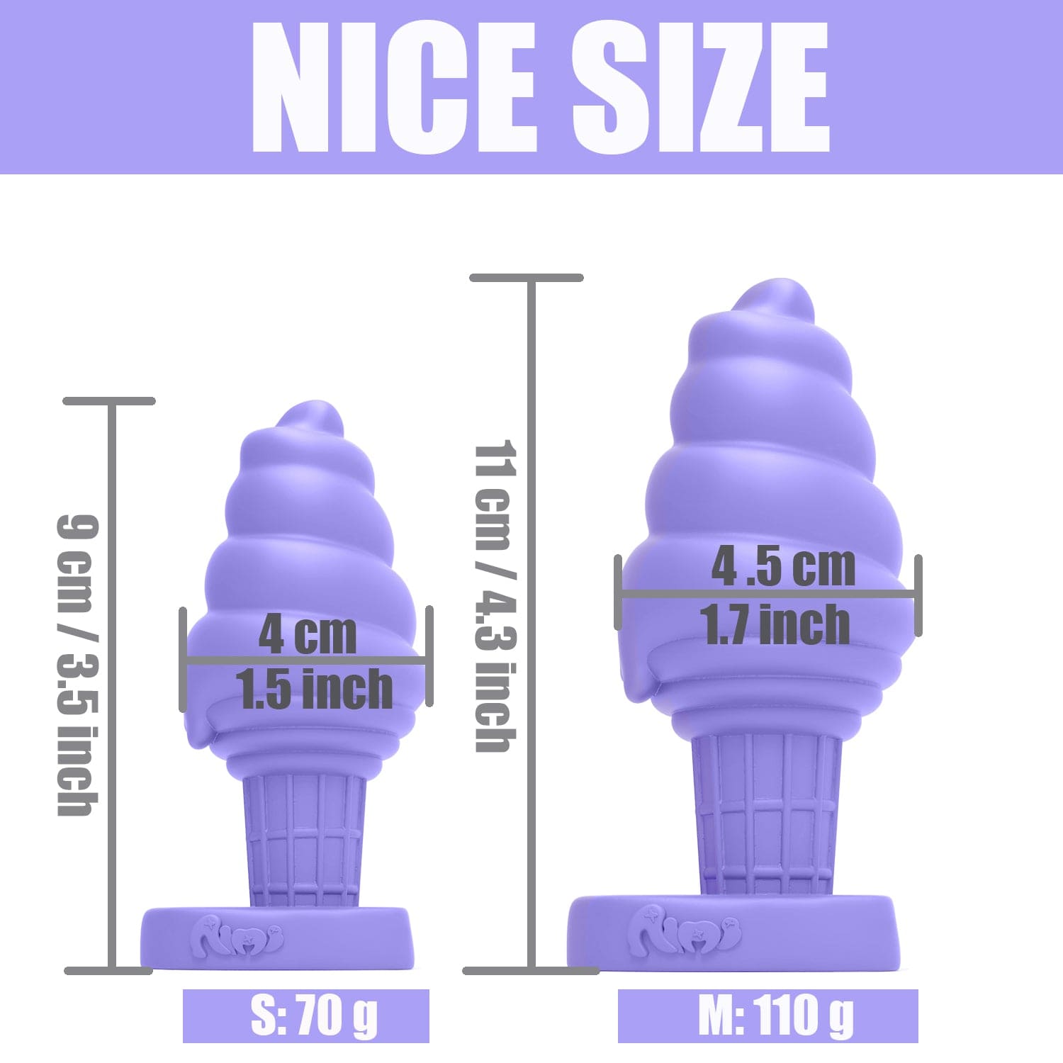 Aimitex Ice Cream Colorful Silicone Butt Plug Anal Expansion plug-IntimiLife