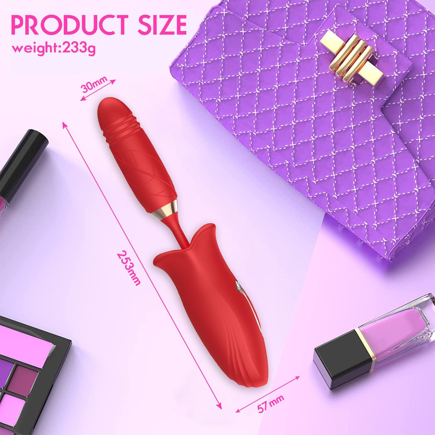 Premium medical-grade silicone vibrator with USB charging port