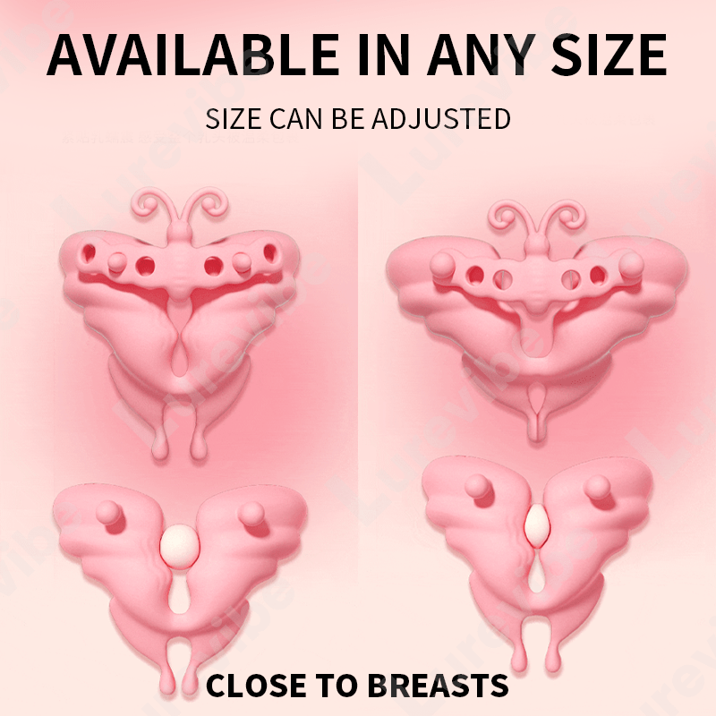 Butterfly Invisible Wearable Nipple Clamp Vibrator-IntimiLife