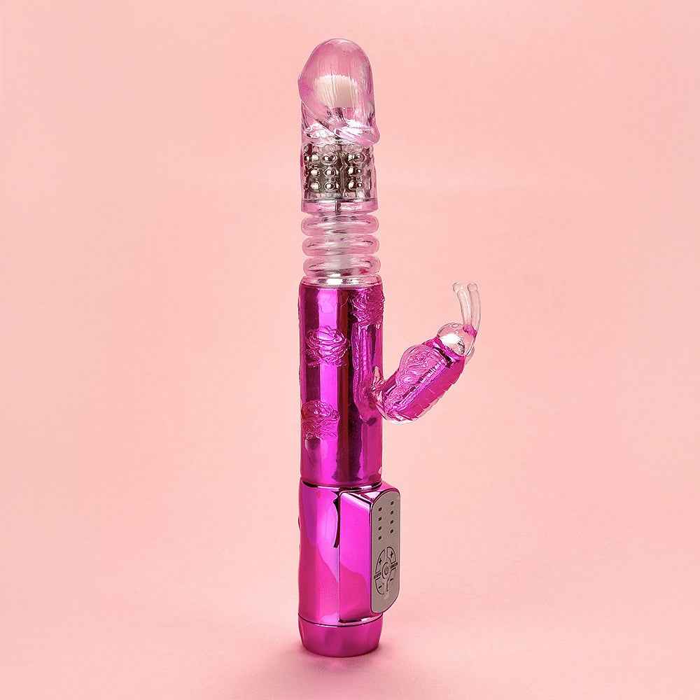 Rechargeable Thrusting Butterfly Buy Thrusting Rabbit Vibrator At Edenfantasys