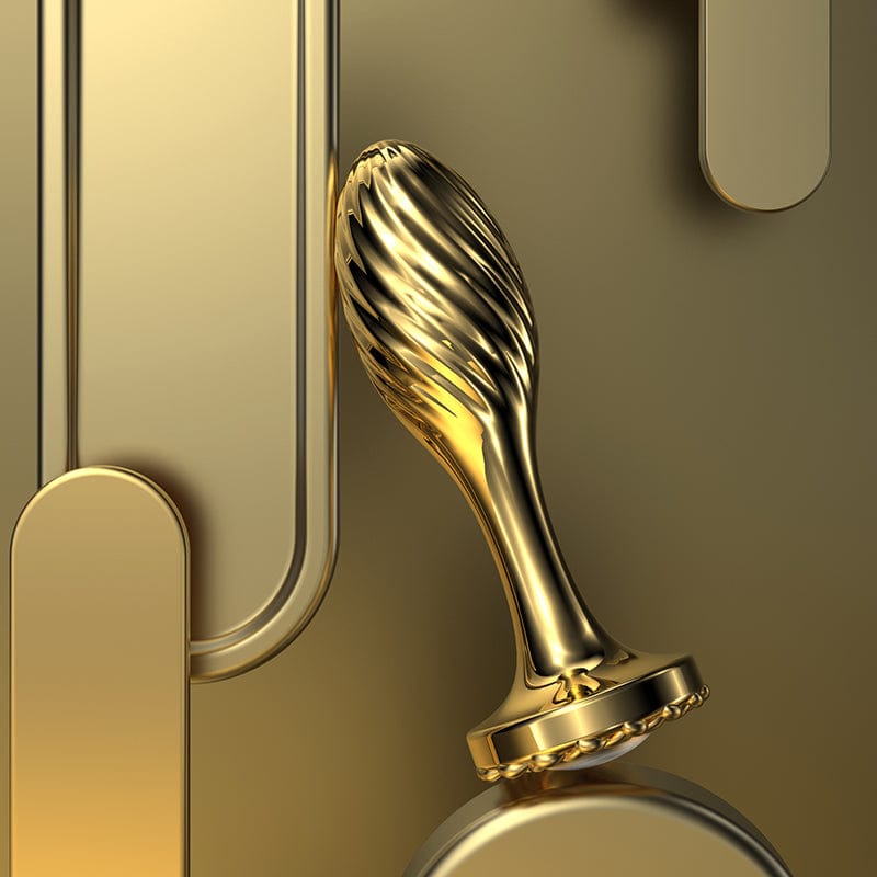 intimilife - Pearl Gold Thread Anal Plug Anal Expansion-IntimiLife