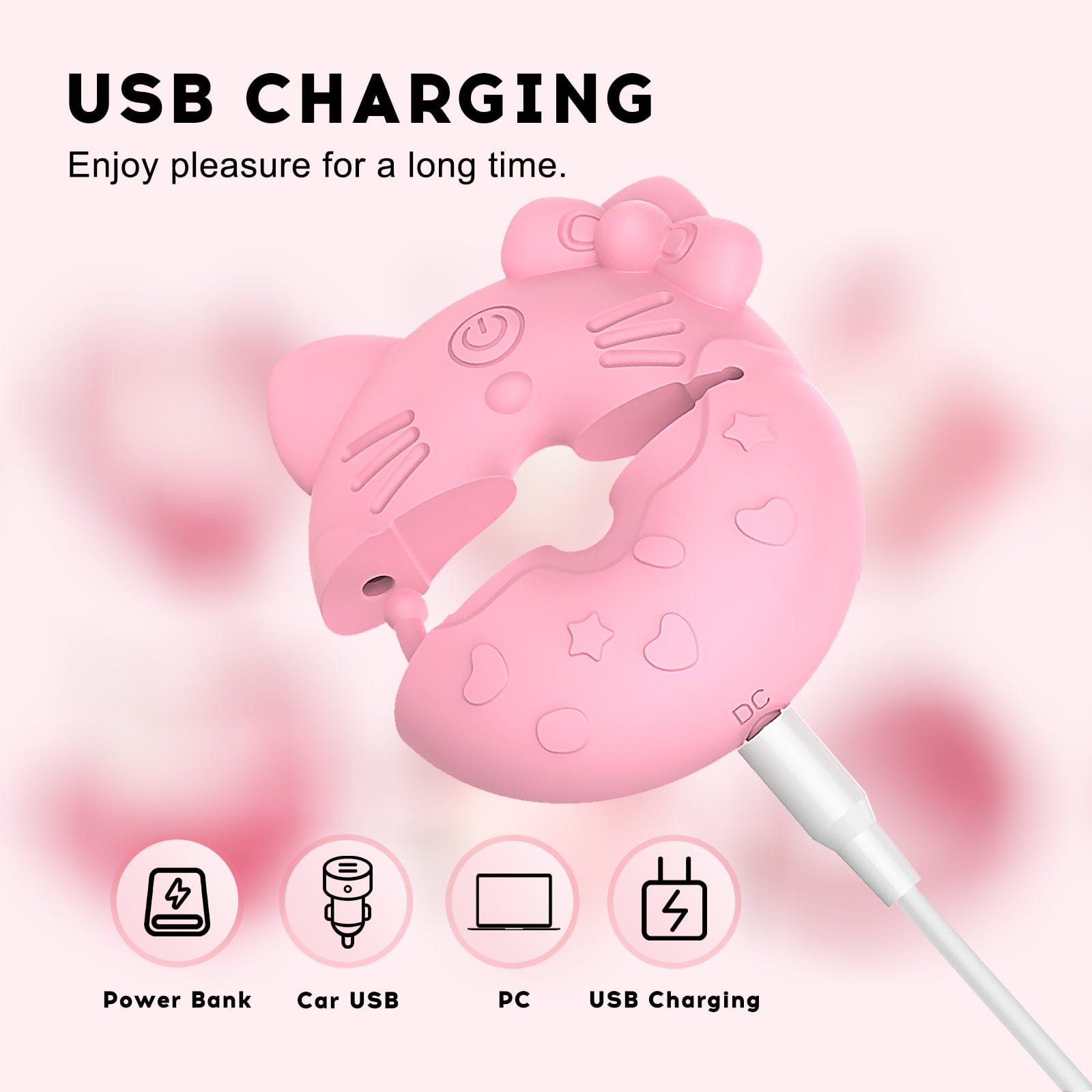 Waterproof vibrator in use during shower or bath setting