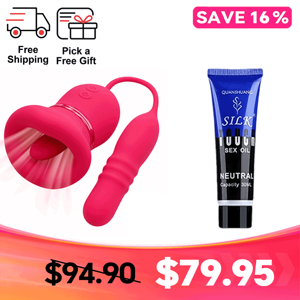 Kissel 5-in-1 Tongue-Style & Internal Motion Massager