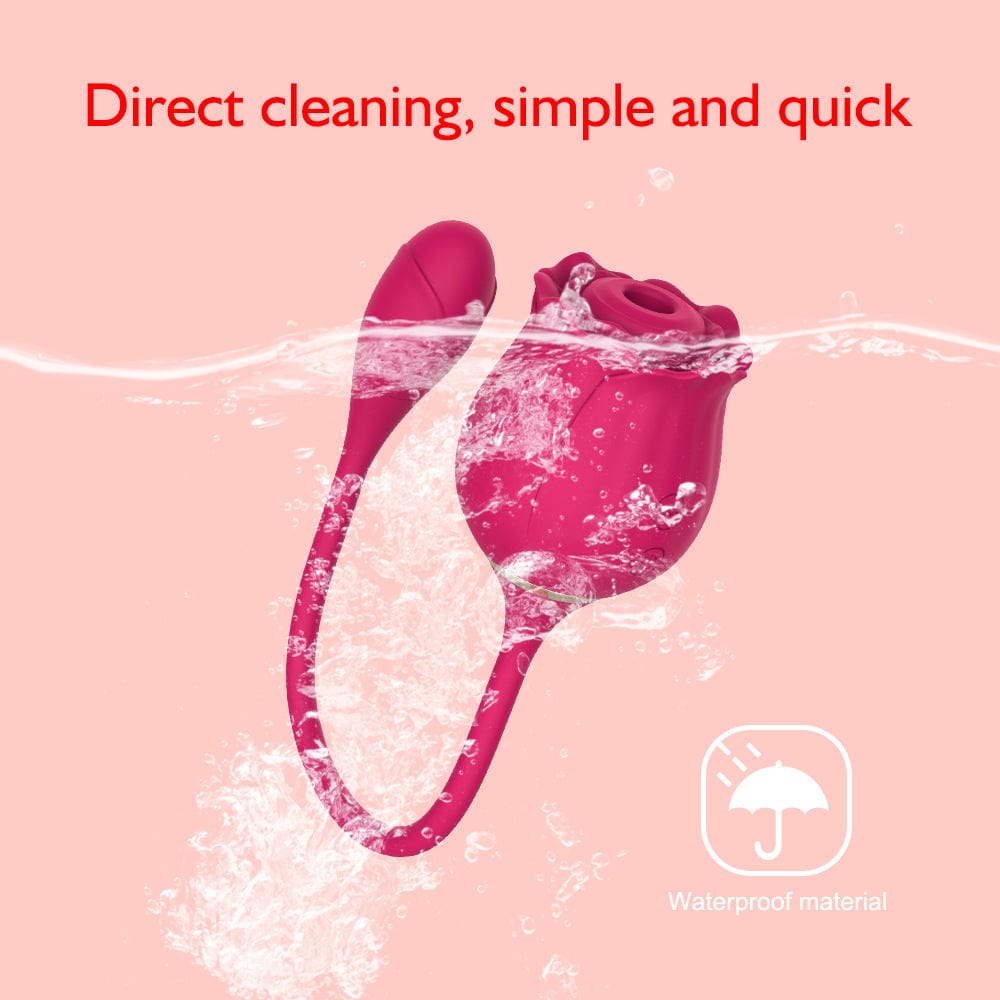 Waterproof vibrator shown in bathroom setting for versatile use