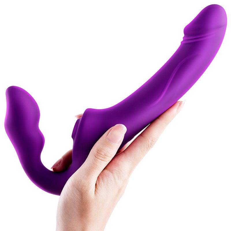 intimilife - Wireless Remote Control Vibrating Double Head Sucking Female Massage Stick-IntimiLife