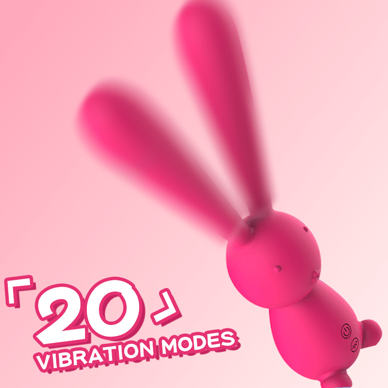 Long-eared Rabbit Silicone G-spot Vibrator-IntimiLife