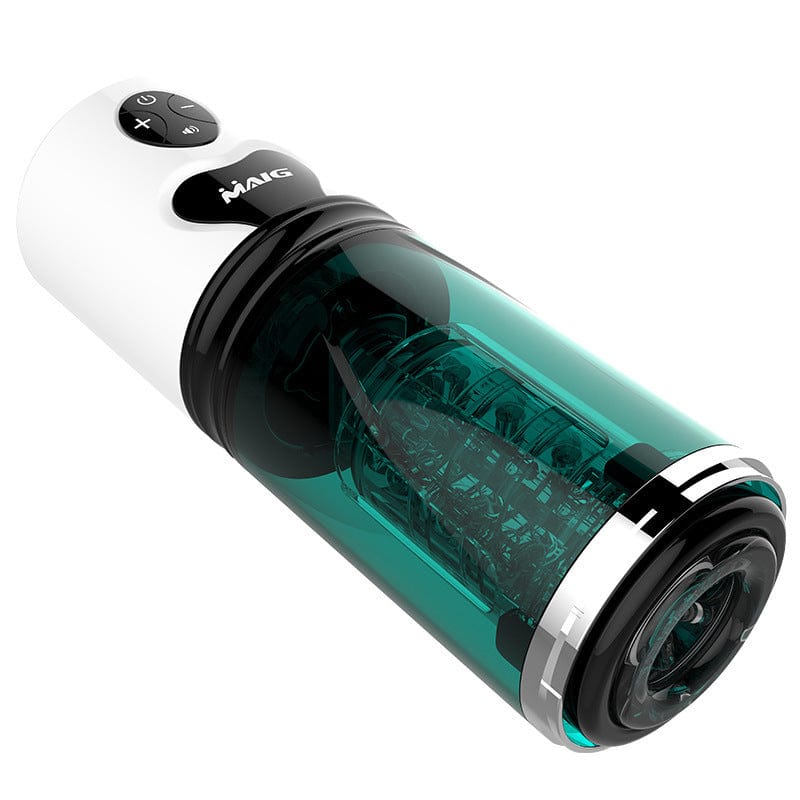 Complete package including automatic stroker, charging cable, and accessories