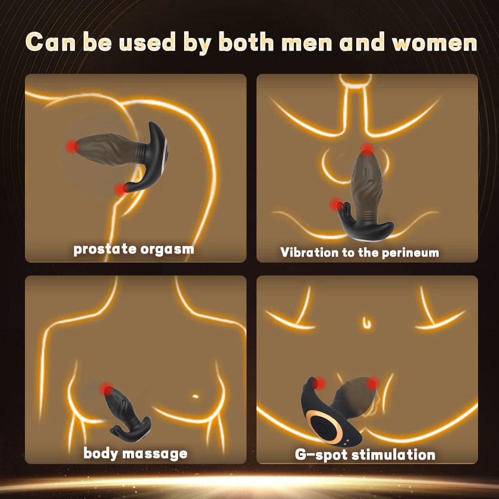 Male Prostate Massager Telescopic Vibration Anal Masturbator Anal Plug-IntimiLife