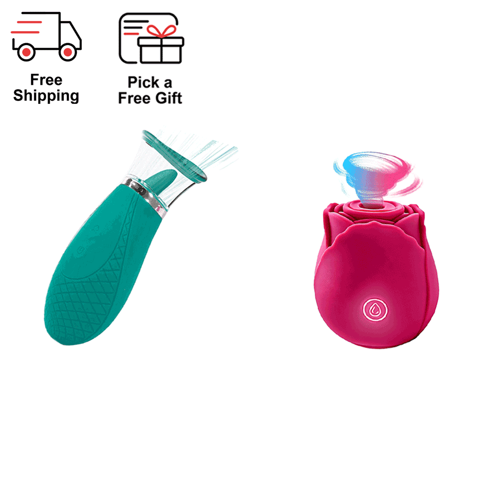 LickMuse Ergonomic Tongue-Style Suction Massager features and controls