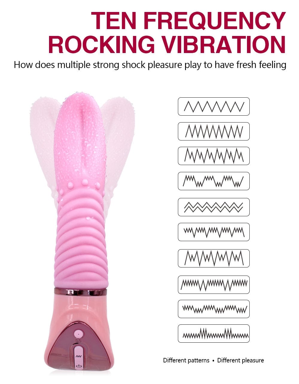 intimilife - 10 Speed Tongue Vibrator Female Masturbation G-spot Multifunction-IntimiLife