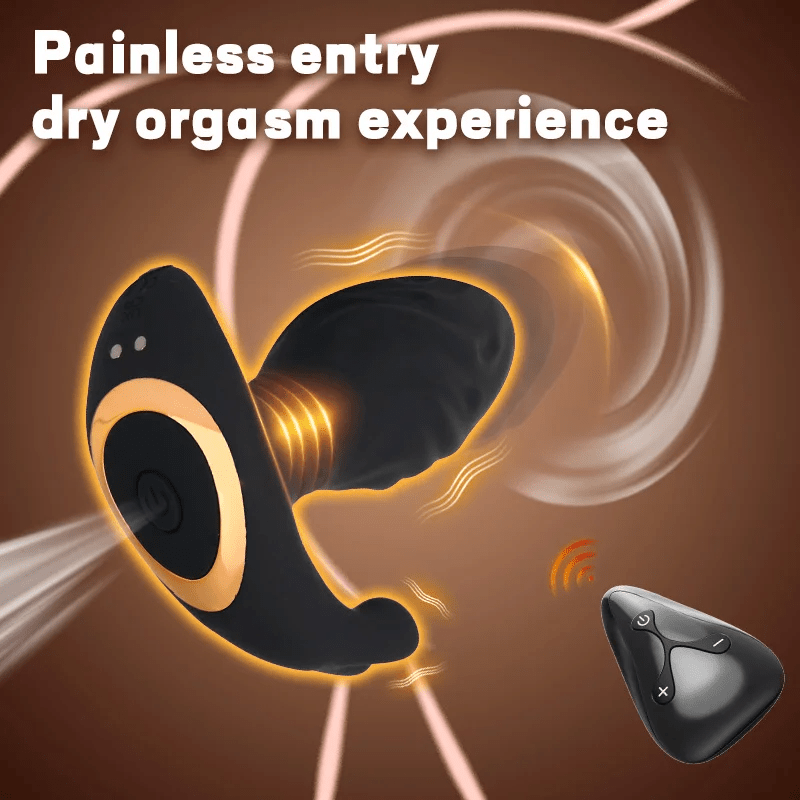 Male Prostate Massager Telescopic Vibration Anal Masturbator Anal Plug-IntimiLife