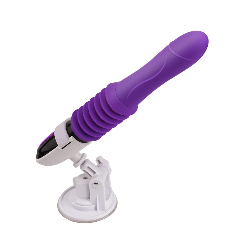 Side view showing 21cm length and lifelike design of the vibrator